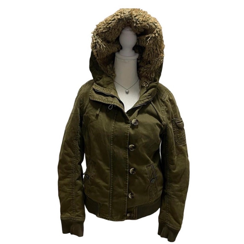 Vintage Y2K Fur Bomber Jacket